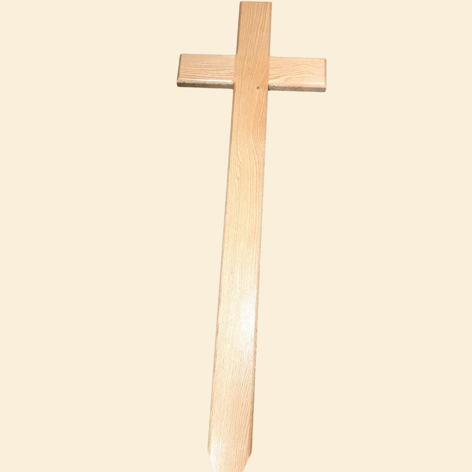 Oak Wooden Cross Grave Marker In Memory Of Life Funerals