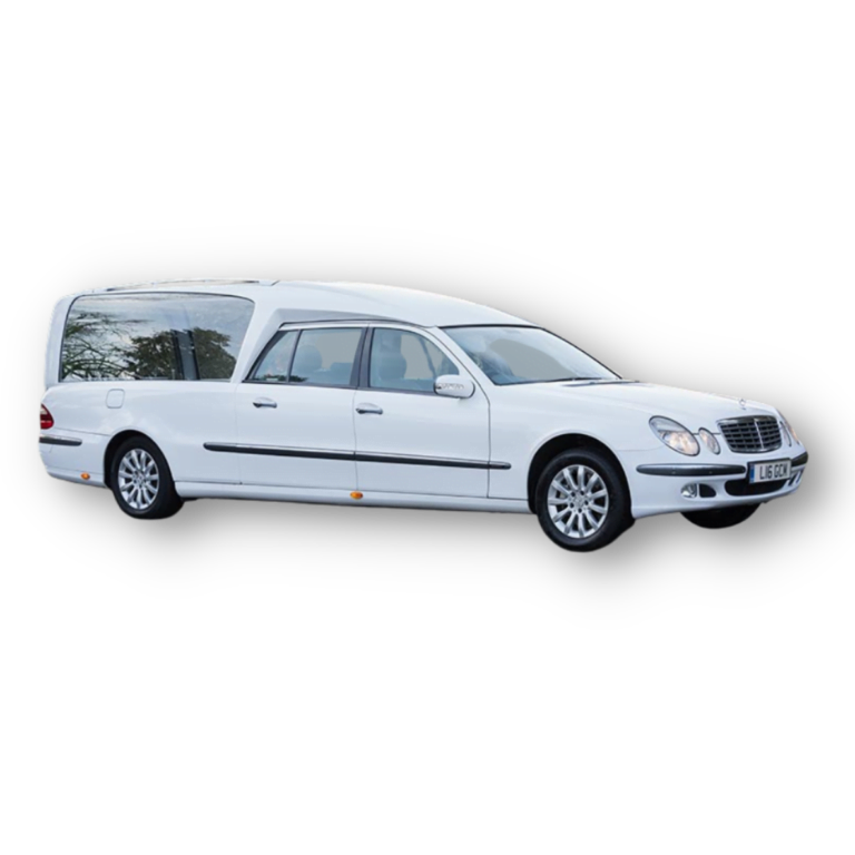 Silver Daimler Hearse In Memory Of Life Funerals
