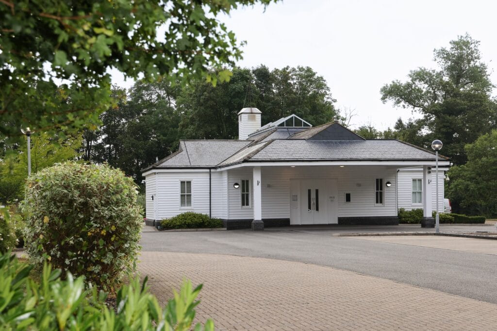 Building of Bentley Crematorium, a funeral and memorial site for reflection and remembrance